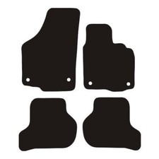VW Golf MK5 & Jetta 03 -2008 Tailored Black Car Floor Mats Carpets Set Oval Clip