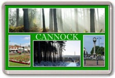 FRIDGE MAGNET - CANNOCK - Large - Staffordshire TOURIST