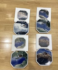 Finnair  Arabia Wall Plates  set of Four by Heljä Sunstrom 1980’s