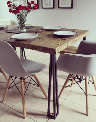 Industrial dining table and - dining,