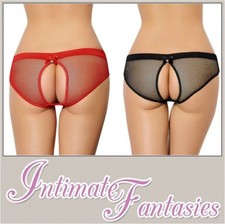 Open Rear Fishnet Knickers