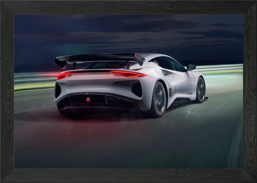 Lotus emira gt4 - lotus, framed