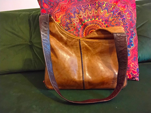 Gigi brown leather shoulder - brown,