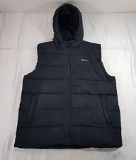 BARBOUR CORBRIDGE GILET MENS SIZE L BLACK HOODED WAISTCOAT BODYWARMER VEST