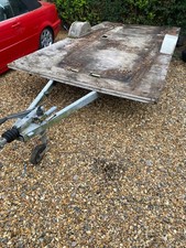 CAR TRAILER PROJECT GALVANIZED FRAME BRAKES TYRES LOOK GOOD NO LIGHTS JOCKEY WHE