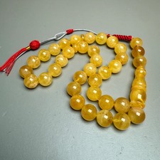 Handmade Yellow Amber Misbaha