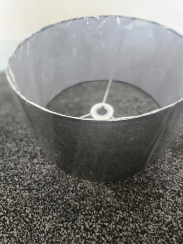 Extra large black fabric drum - black,