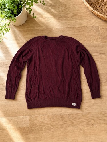 Men primark burgundy crew - men’s,
