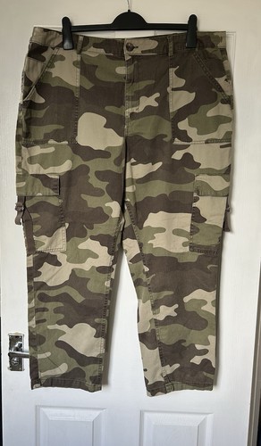 Camo cargo trousers - camo,