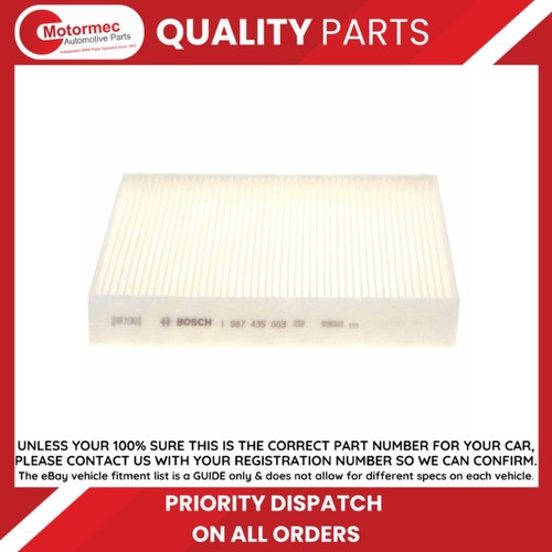 Bosch cabin filter fits - cabin,