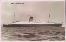 Postcard Shipping Isle Of Man Ferry S.S Ben My Chree unposted Real Photo