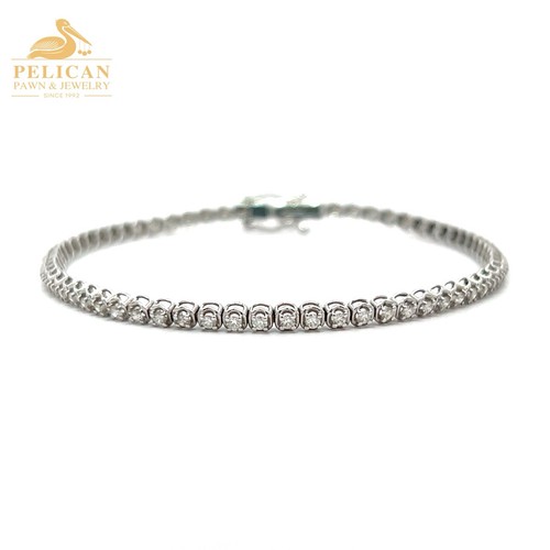 Diamond tennis bracelet - diamond,