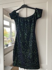 Motel Rocks Christmas Dress Green Sequins Xs 