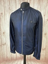 Pretty Green Gilmore Jacket Iridescent Blue Small Festival Oasis Liam Gallagher