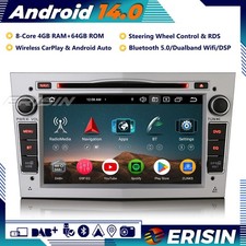 Android 14 Car Stereo Sat Nav CD Vauxhall Astra H Corsa C/D Zafira Meriva Vivaro