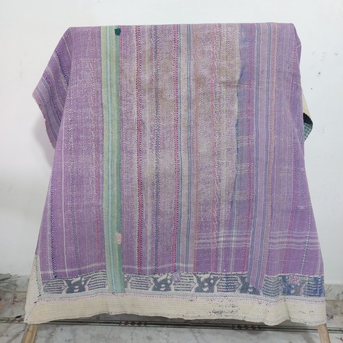 Boho vintage kantha quilt - vintage,