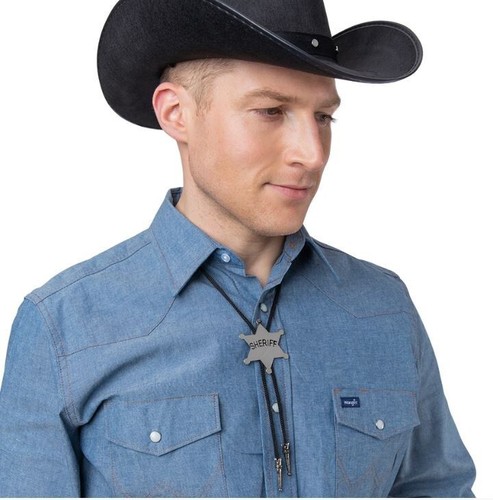 New western sheriff neck tie - western,