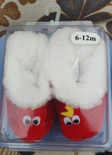 Baby dragon slippers - dragon, 6-12