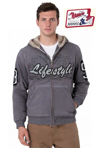 Men open winter hoodie with - men's,