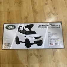 Land Rover Discovery 6V Kids Electric Ride On Car Toy SV21393F White Battery Op