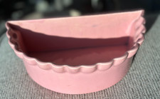 Vintage 1950s Pink Half Round