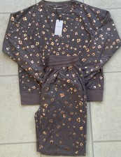 New Next Grey Velour Winter Pyjamas Size Medium 12-14