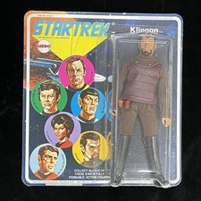Vintage 1974 Mego STAR TREK KLINGON 8” Carded Action Figure Doll TV Toy Kirk VG