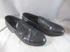 Samuel Windsor Handmade BV36 Men’s Black Leather Penny Loafer - Size UK 11