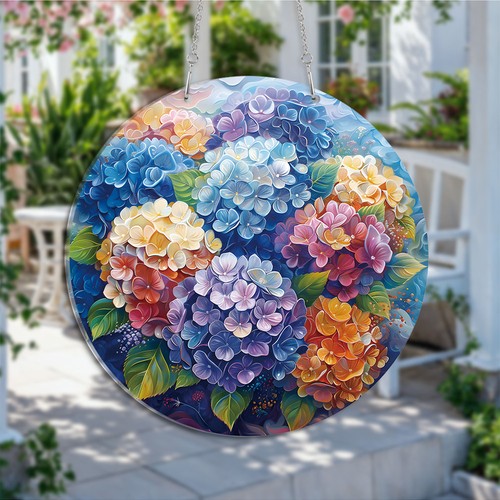 Rainbow flower suncatcher - rainbow,
