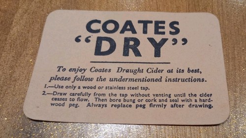 Coates dry cider - cider,