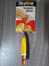 Vintage Retro Tomato Egg Slicer Skyline Kitchenalia Yellow Brown New Old Stock