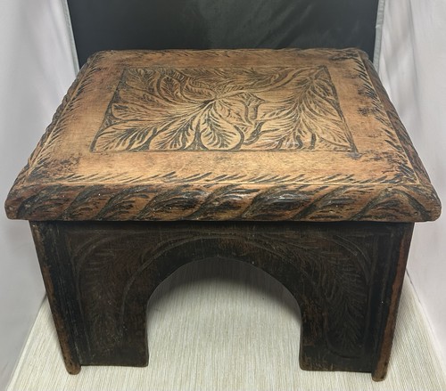 Antique hand carved wooden - hand,