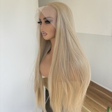 Long Straight Ash Blonde Soft
