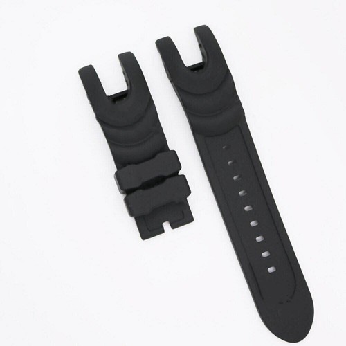 26mm black rubber watch - watch, band