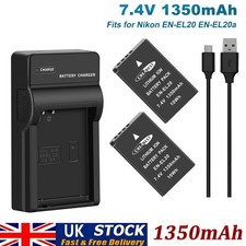 2pcs EN-EL20 Battery For Nikon