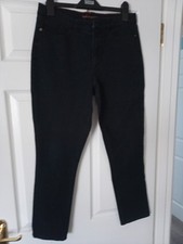 Ruth Langsford  BLACK  Straight Leg Jeans size 12P -27”  inside leg