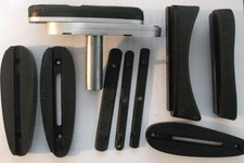 Assortment of butt plates and butt plate mountings - complete mix of items