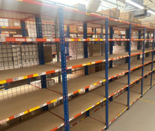 5x Rapid Racking Shelves, Medium Duty, Metal, Boltless, 6 Tier Chipboard Shelves