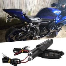 4Pcs Motorcycle LED Turn Signals Light Blinkers Amber For Yamaha YZF-R7 R1 R3 R6