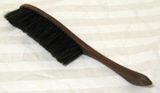 Vintage Hat Brush, wooden, curved, "The Bellemont Hat"
