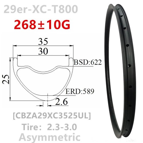 29er mtb bicycle carbon rim - 29er,