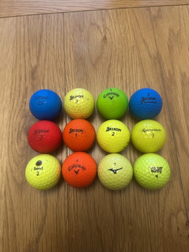 Mixed colour golf balls - golf,