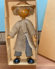 VINTAGE WOODEN PEG DOLL HELGA