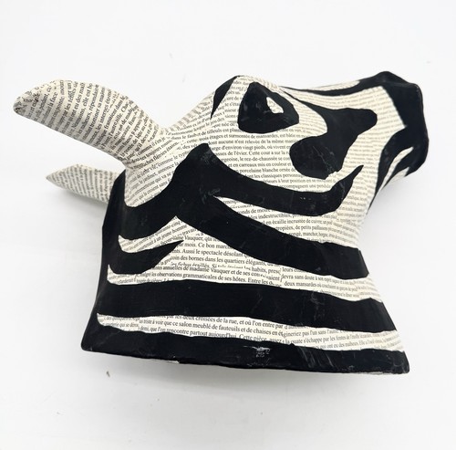 Zebra head wall sculpture art - head,