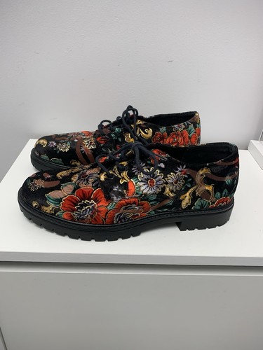 Pavers ladies black red floral - black,