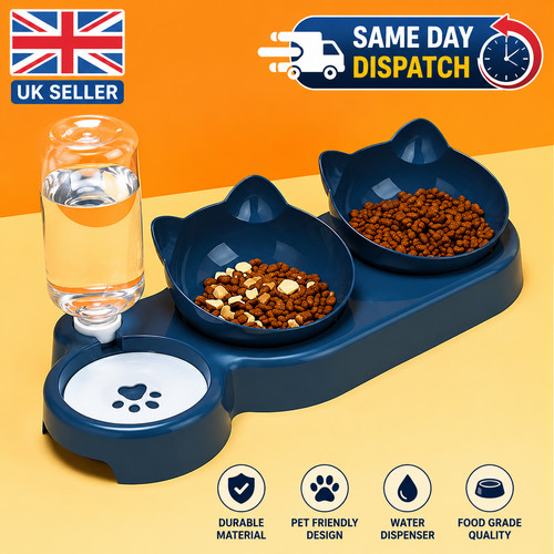 Cat feeder bowl - 3-in-1,