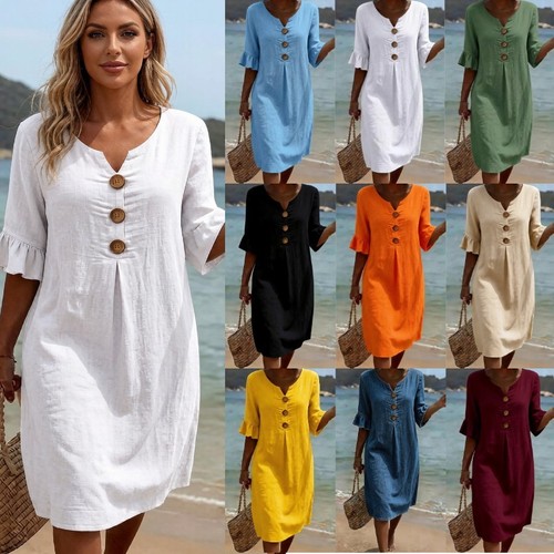 Womens summer solid dress - womens,