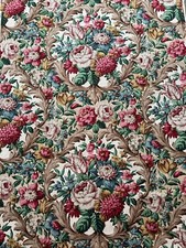 Beautiful unused vintage 30's 40's Sanderson linen union fabric - by the M