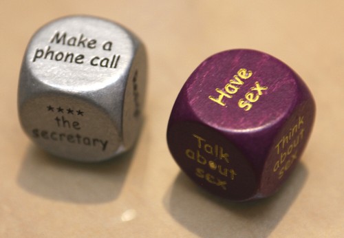 Two decision dice - decision, work