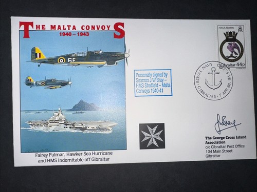 Stamps malta convoy signed - -,